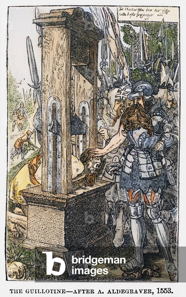 Image of ROM GUILLOTINE, c340 v. Chr. Römischer Konsul Titus Manlius