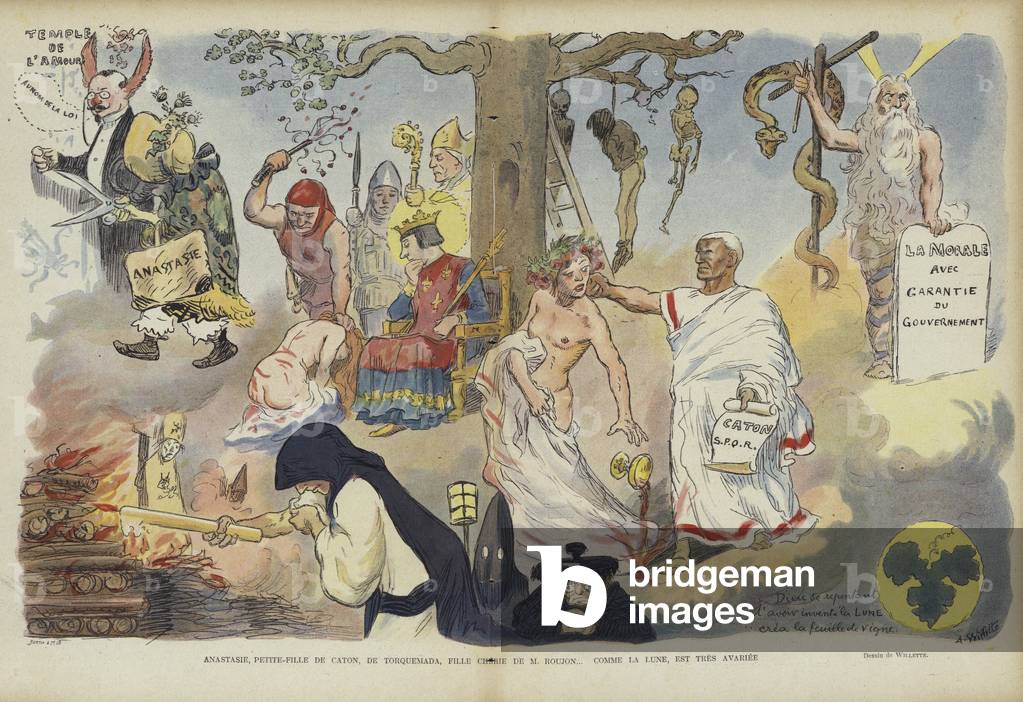 Illustration für Le Rire (Farbe Litho)