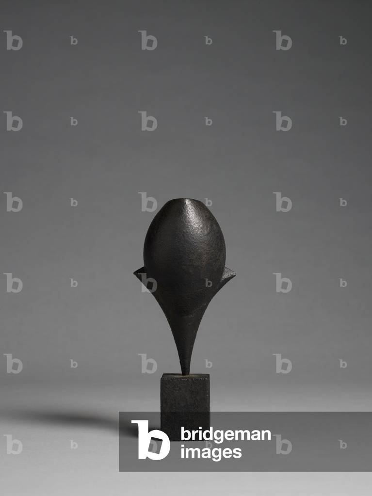 Black Cycladic Bud Pot, um 1974 (Steinzeug)