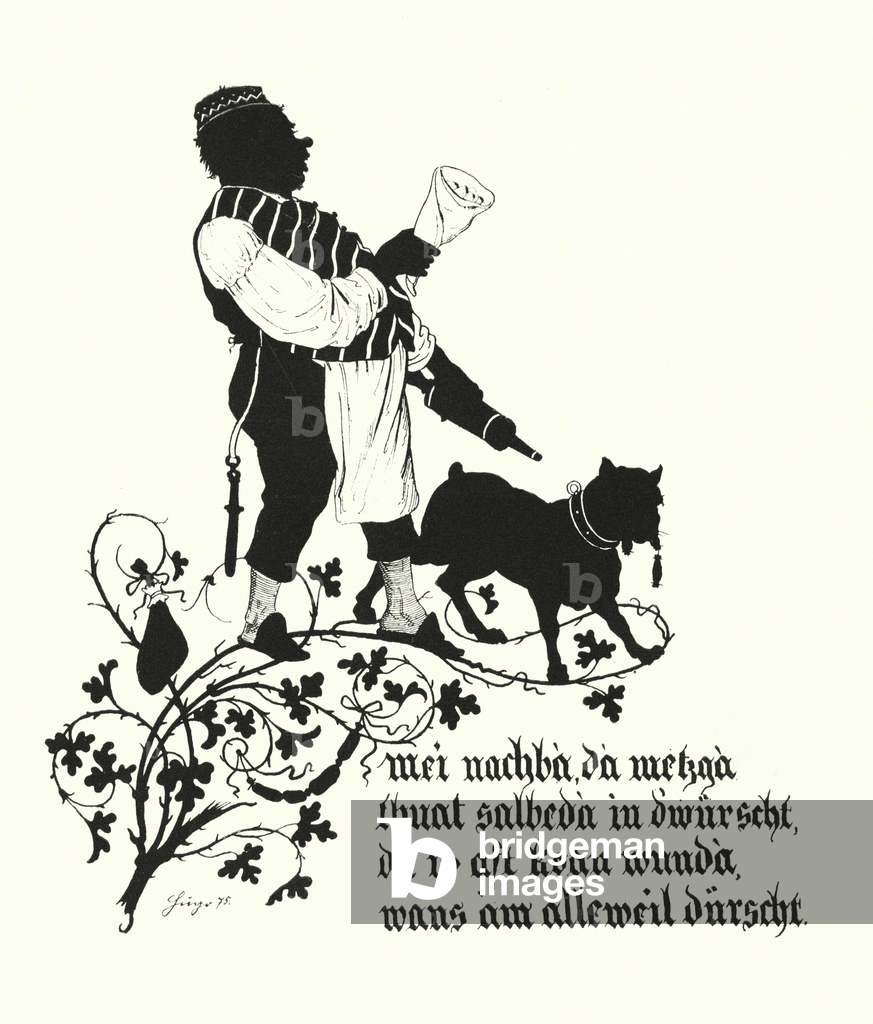 Silhouette di Hugo Strohl (litografia)