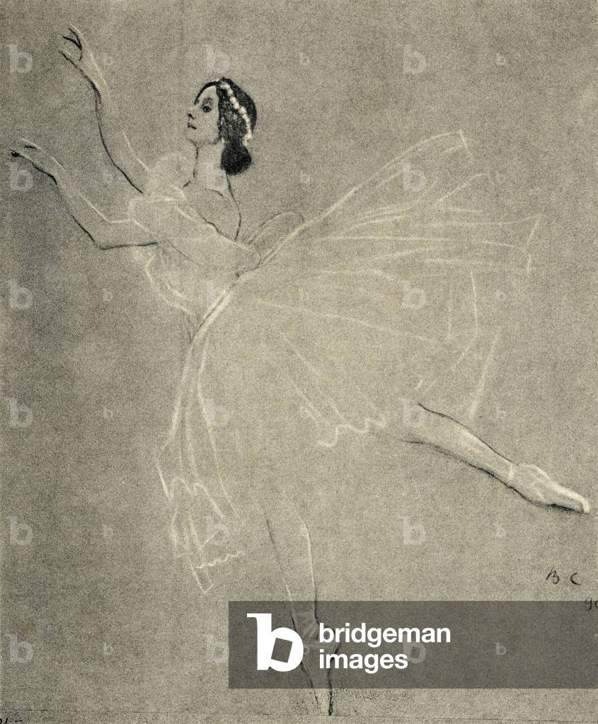 Anna Pavlova nel balletto Les sylphides di F. Chopin.