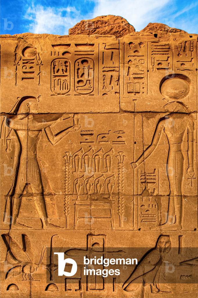 Relief, Tempio di Karnak, Luxor, Tebe, Egitto, Africa (foto)