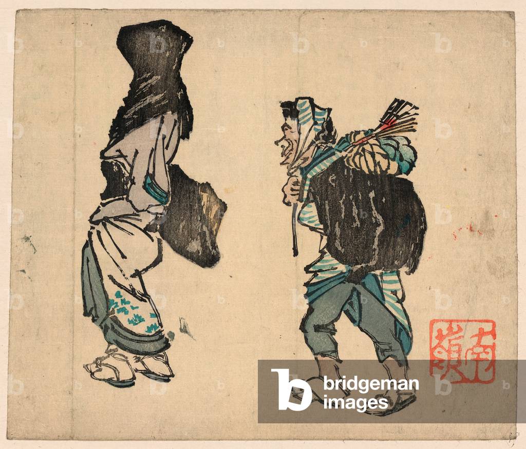 Tori No Machi No Kaimono, Tori No Ichi Shopping at the Marketplace., Suzuki, Nanrei, 1775-1844, Artist, [Betwe