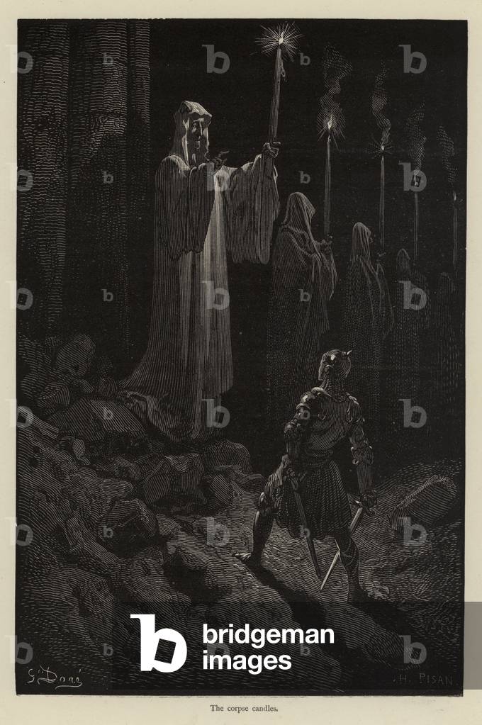Le cadavre bougies (gravure)