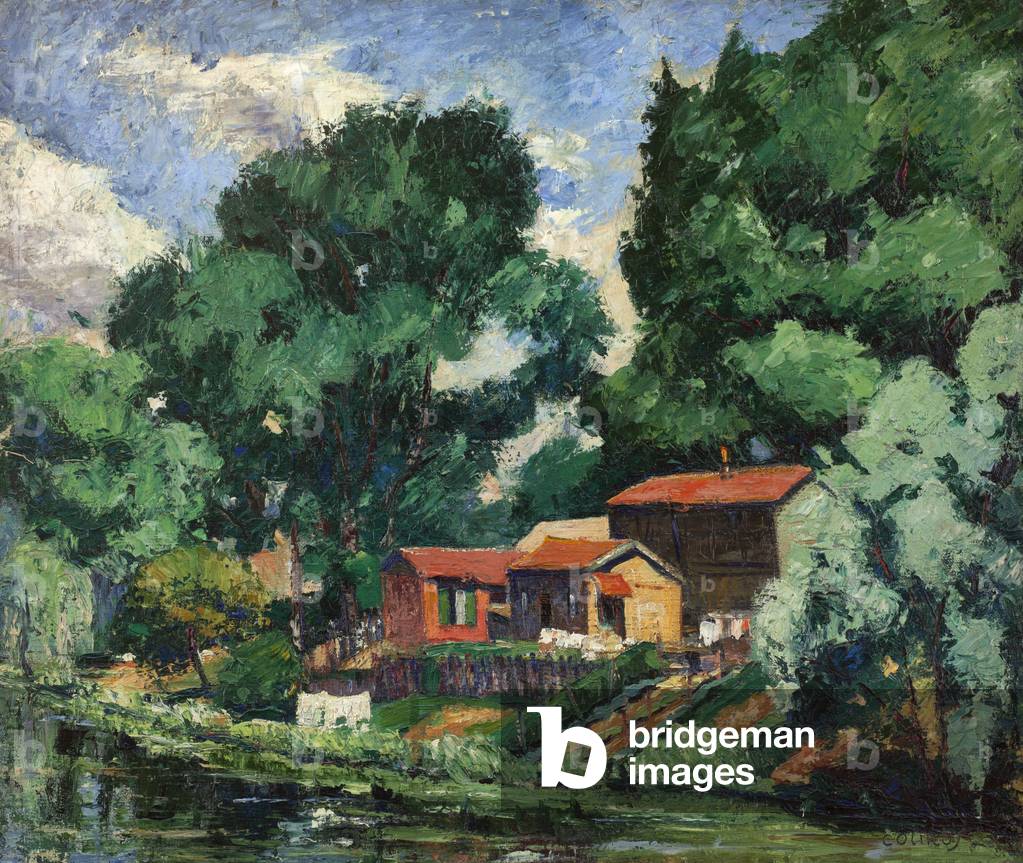 Bild von Gemälde "Auf der Ile de Chatou (Yvelines) (öl auf leinwand)", 20. Jahrhundert von Emile Colinus