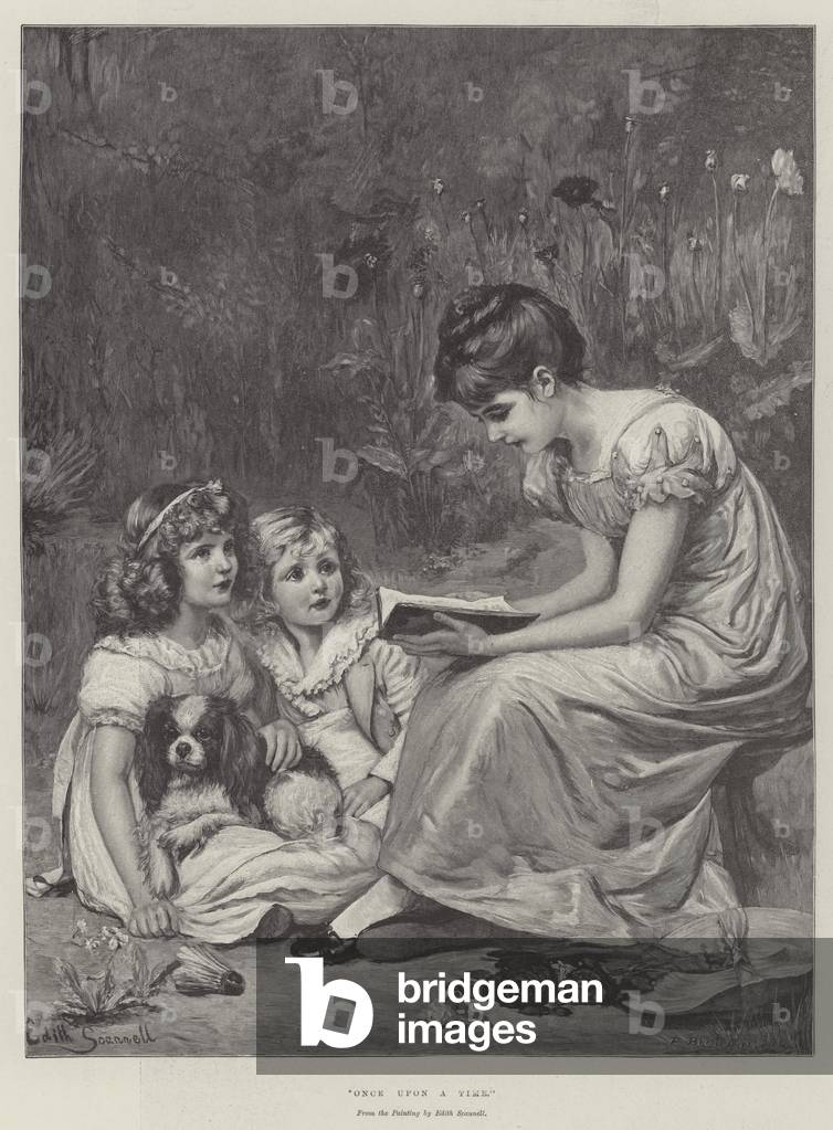 Once upon a Time (engraving) by Edith Scannell