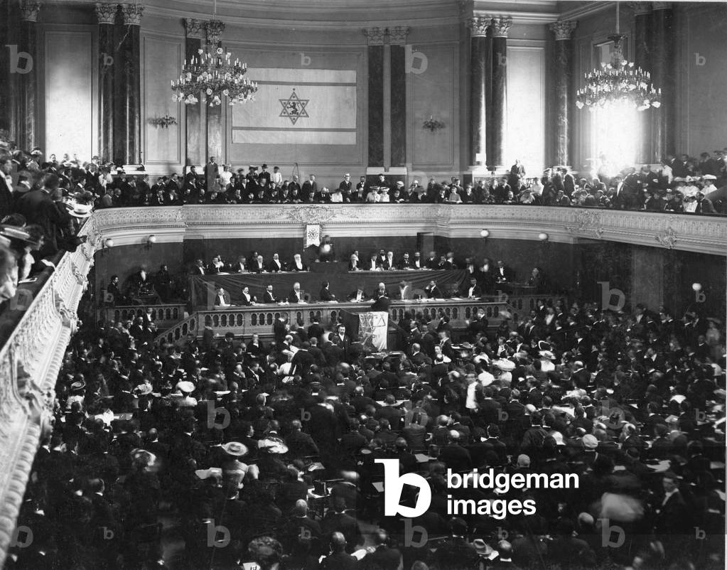 Image Of Photograph Of The Zionist Congress Basle The First Zionist 