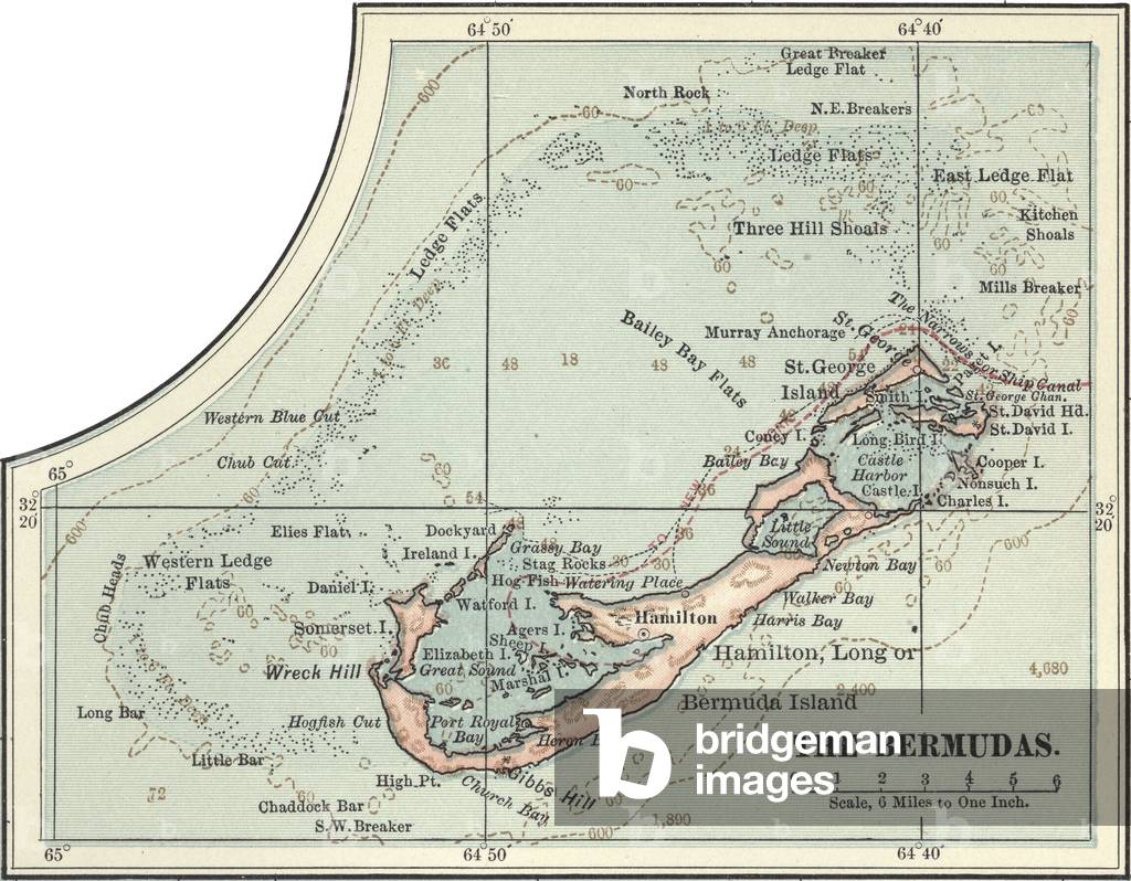 Map of the Bermudas