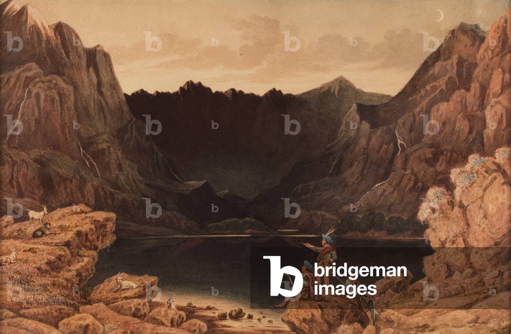 Loch Coruisk, Isle of Skye, 1832 (watercolour and pencil on paper)