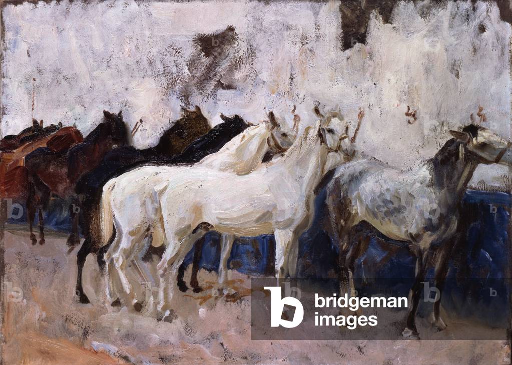 Cavalli a Palma, Maiorca, Spagna, 1908 (olio su tela)