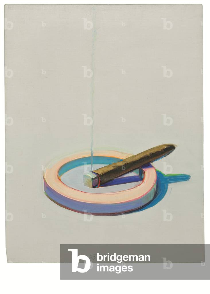 Cigar in Ashtray, 1973 (huile sur toile)