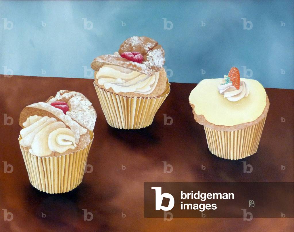 Drei Kuchen, 1998 (Öl auf Leinwand)