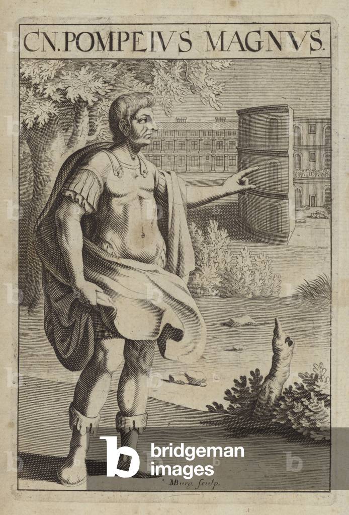 Pompey the Great, Roman statesman and soldier (engraving)