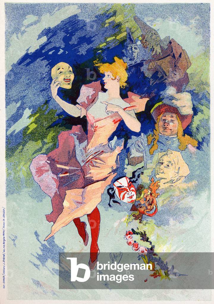 "Allegoria della commedia" 1880 di Jules Cheret