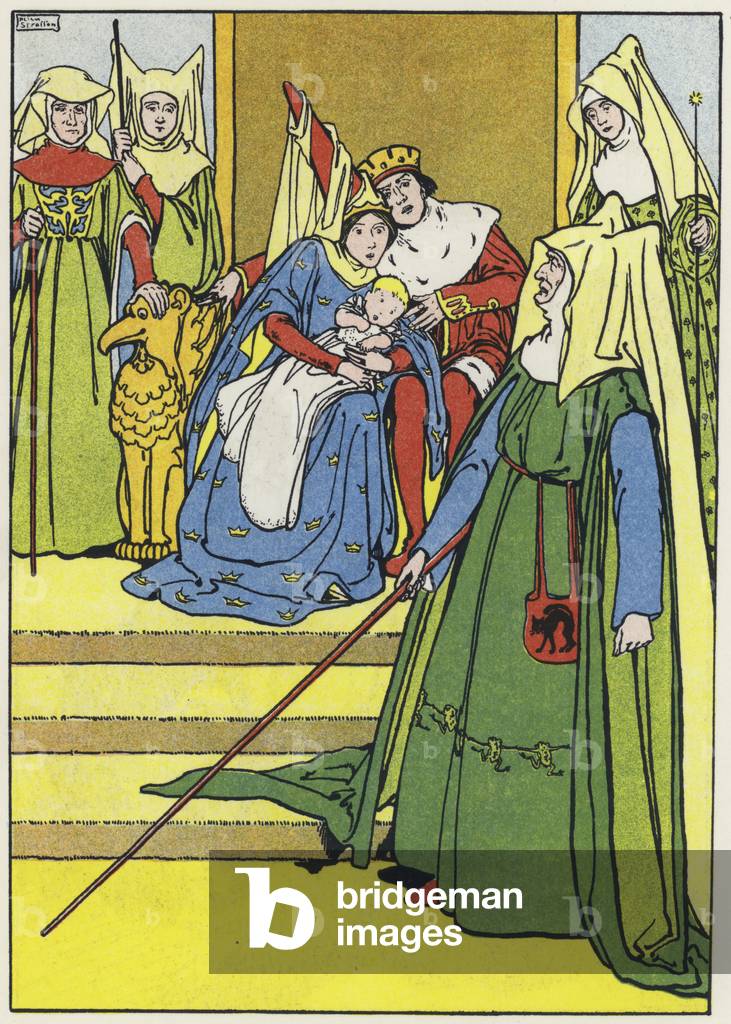 La fée méchante prend sa revanche (couleur litho) par Helen Stratton