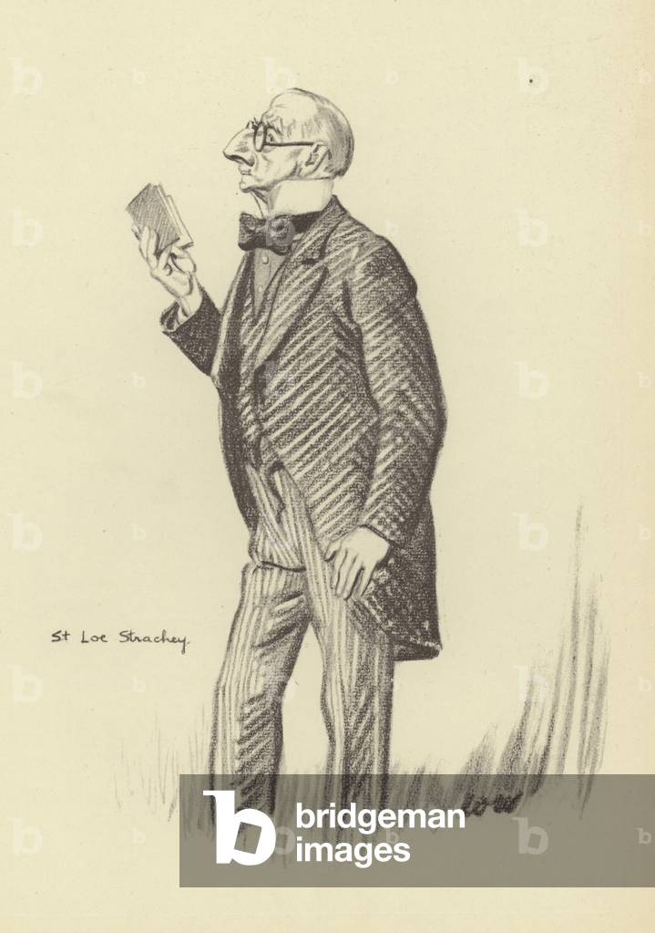 Immagine di Stampa "John St Loe Strachey (lito)" di David Low, b/w
