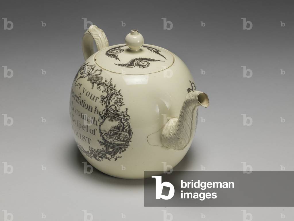 "Teiera", c.1775  di English School, b/w