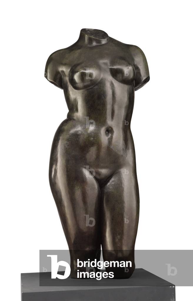 Torso von Venus (Vorderansicht), 1920-1944 (Bronze mit grüner und brauner Patina)
