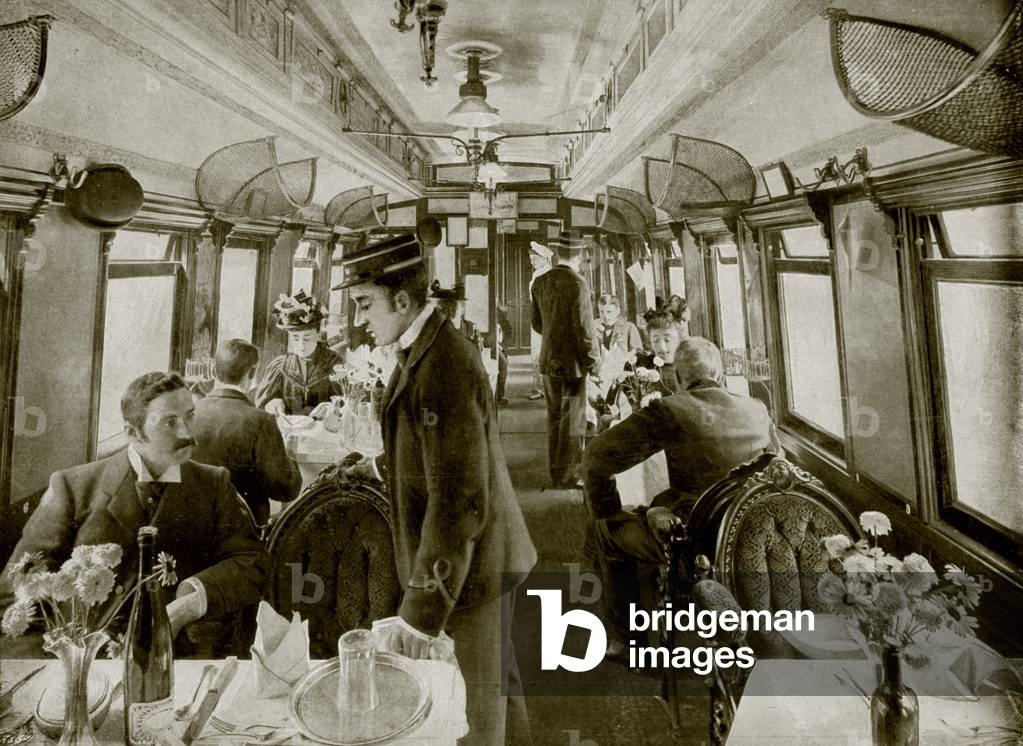 Image de Photographie représentant Dans une voiture de troisième classe sur le Great Northern Railway of Engla