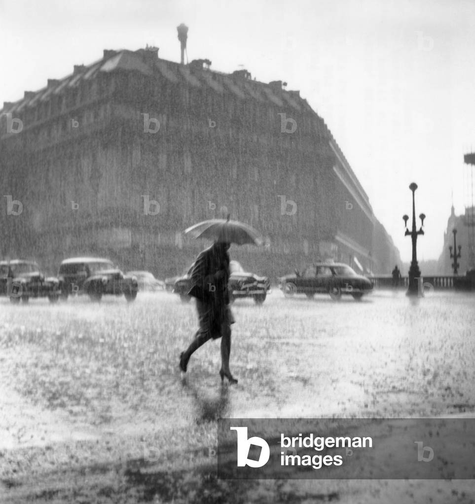 Image of Storm in Paris, June 3, 1957 (b/w photo)