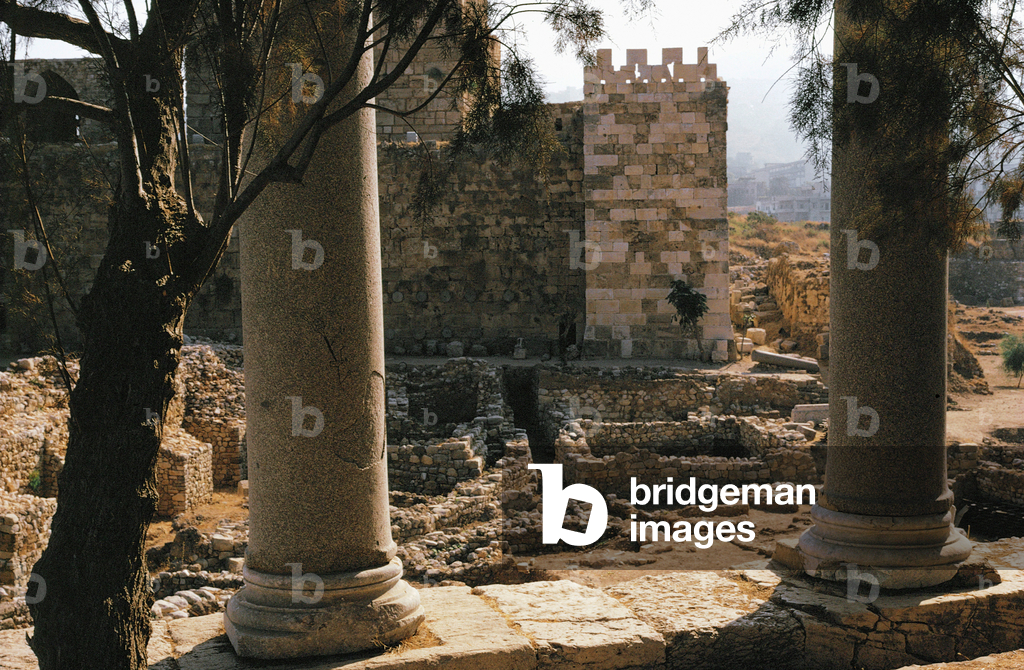 Ruins with crusaders castle