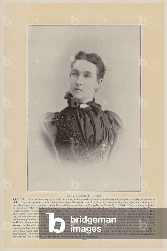 Immagine di Fotografia "Ritratto di Mary Elizabeth Lease (foto b/n)" di American Photographer