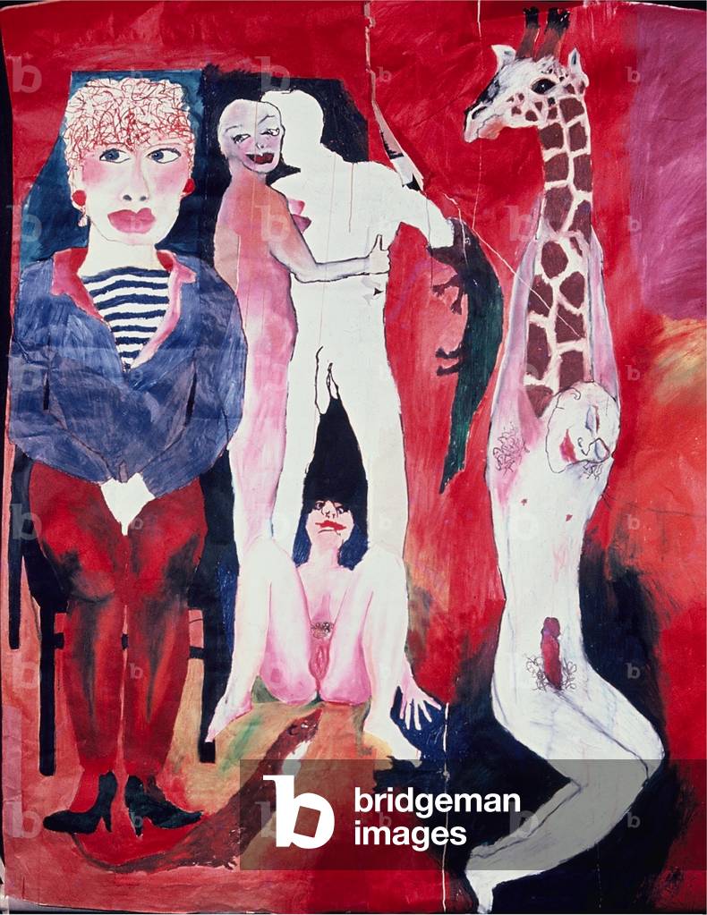 Animal fantasy, 1983 (bastoncini di olio a bordo)