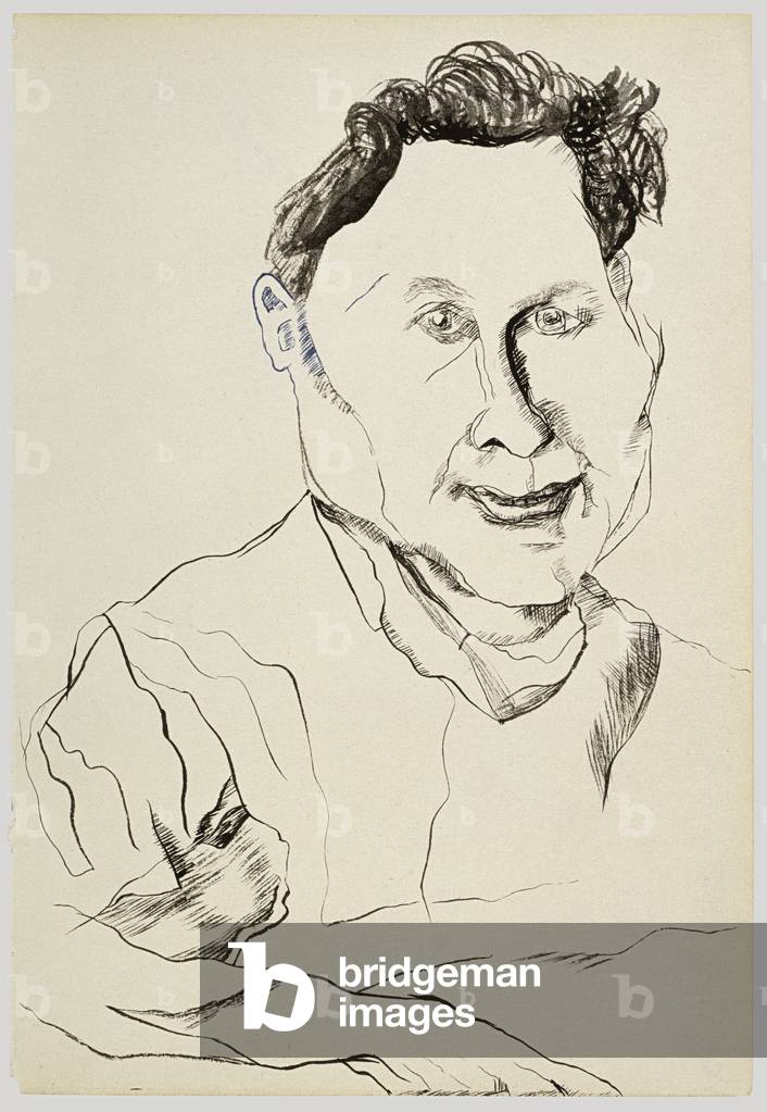 Stephen Spender, 1940 (inchiostro & gouache su carta)