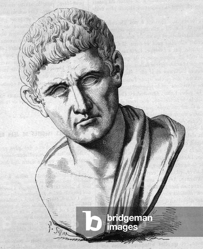 Aristotle (384-322 BC) greek philosopher, b/w