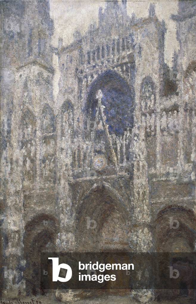 Rouen Cathedral, the west portal, Harmony in Grey, 1894 (oil on canvas)