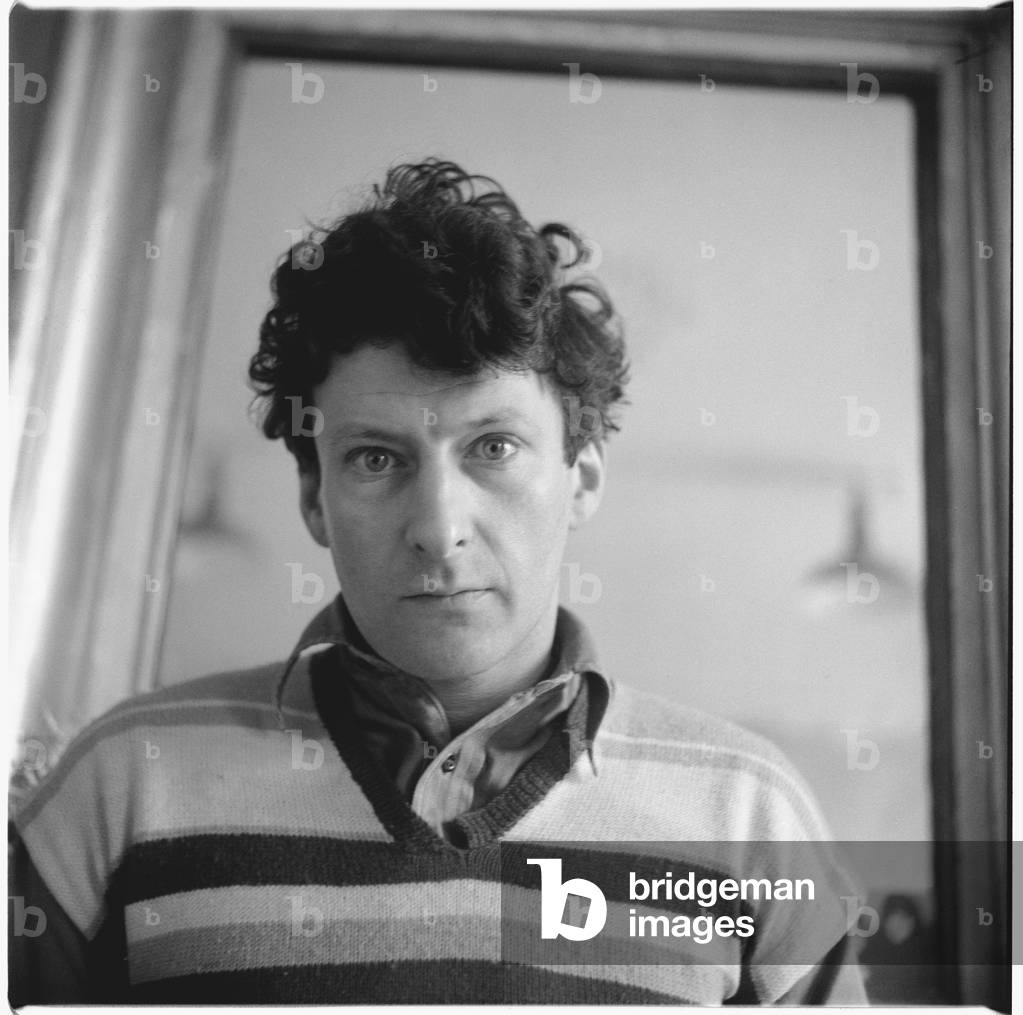 Lucian Freud, in seinem Atelier, Paddington, London, 1952-1953 (s/w Foto)
