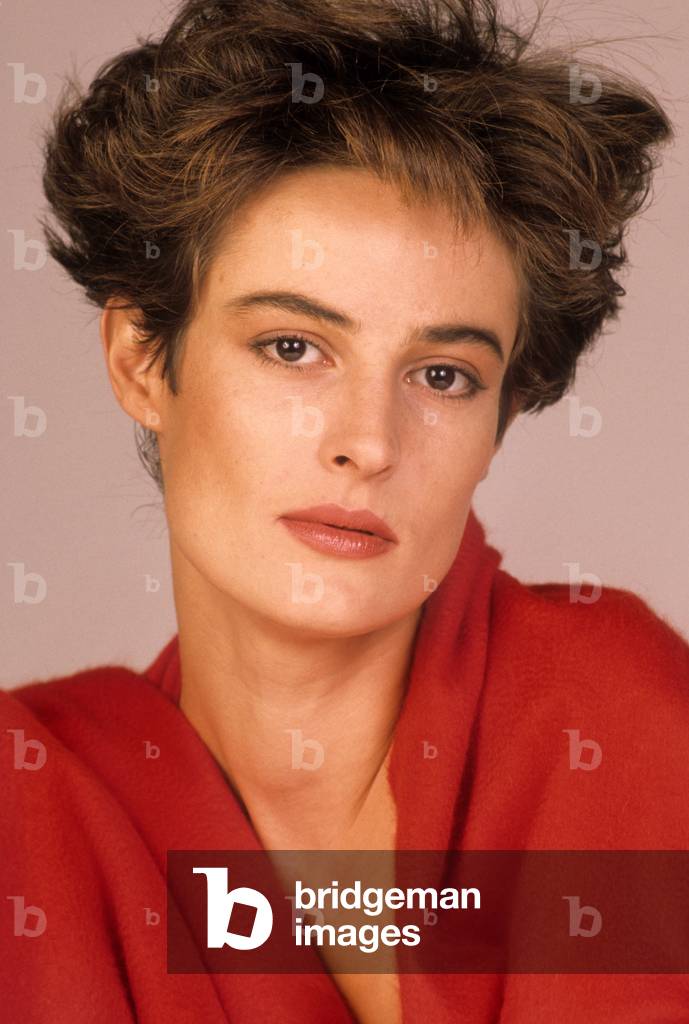Bild von Fotografie "Porträt der französischen Schauspielerin Laure Killing (Foto)" 1980 von Martine Peccoux