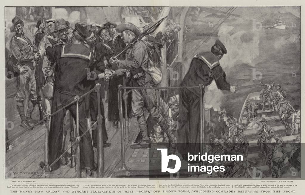 Bild von Druck "Der Handy Man Afloat und Ashore" von William Hatherell