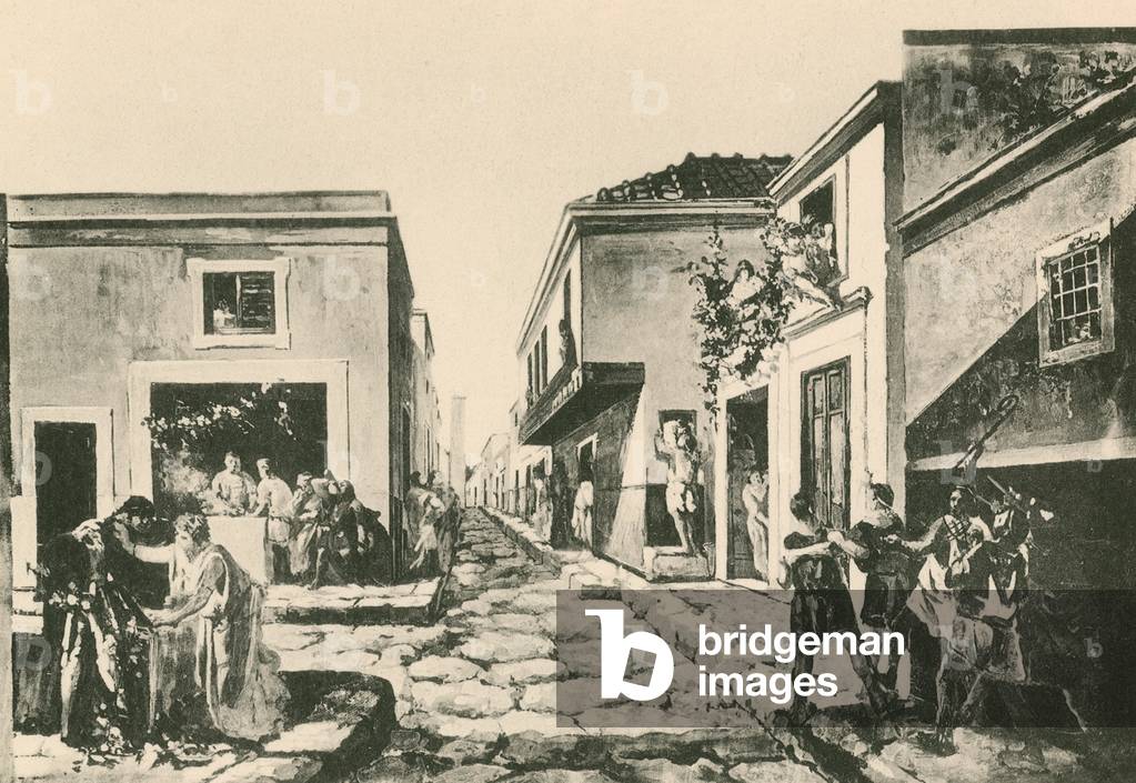 Immagine di Incisione "la casa del pensile balcone così com'era (rotocalco)" di Italian School
