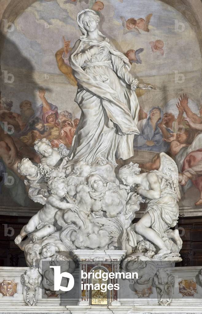L'Immaculée Conception, maître-autel, fin du XVIIe siècle (marbre)