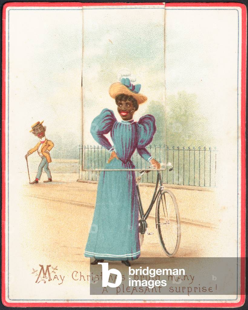 Carte de Noël américaine (coloris litho) par American School