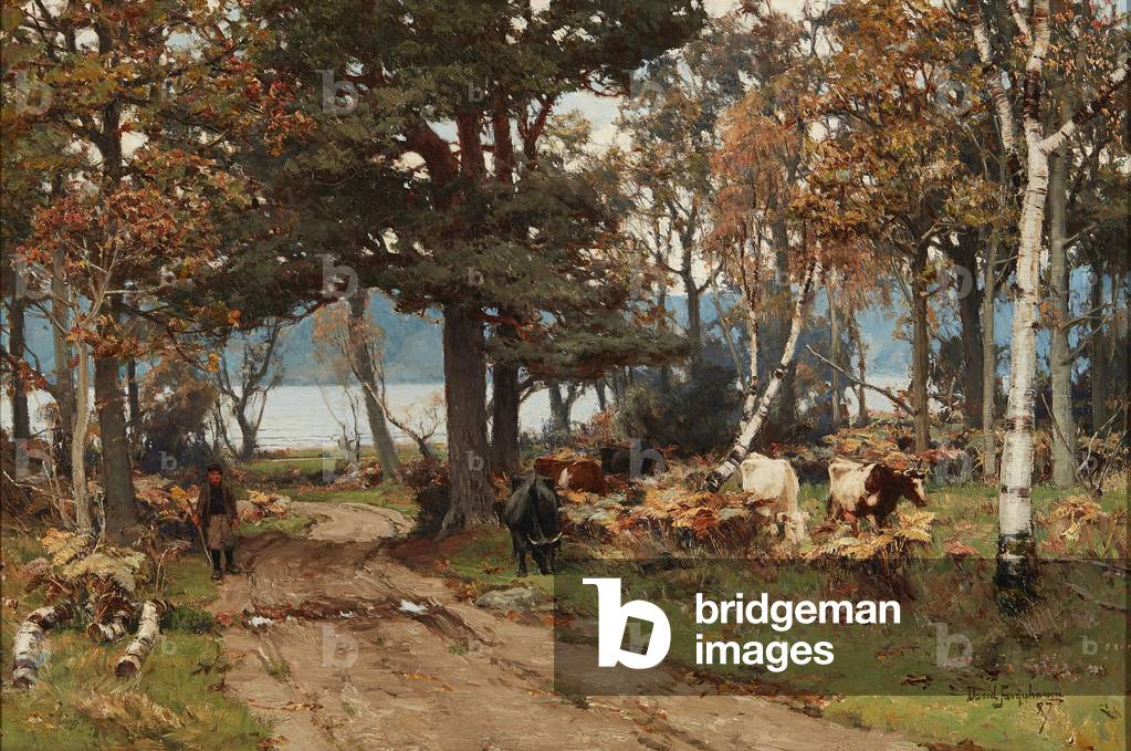 Immagine di Dipinto "Il piede di Ben Lomond (olio su tela)" di David Farquharson