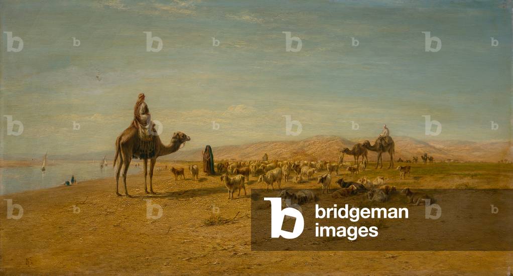 Bild von Gemälde "An den Ufern des Nils (Öl auf Leinwand)" 1801 von Frederick Goodall