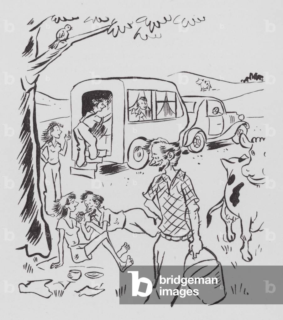 Bild von Druck "Die Böhmer (litho)" von Victor Weisz