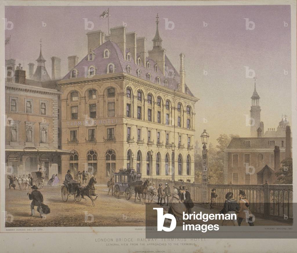 "London Bridge Station", c.1860 di Robert Dudley