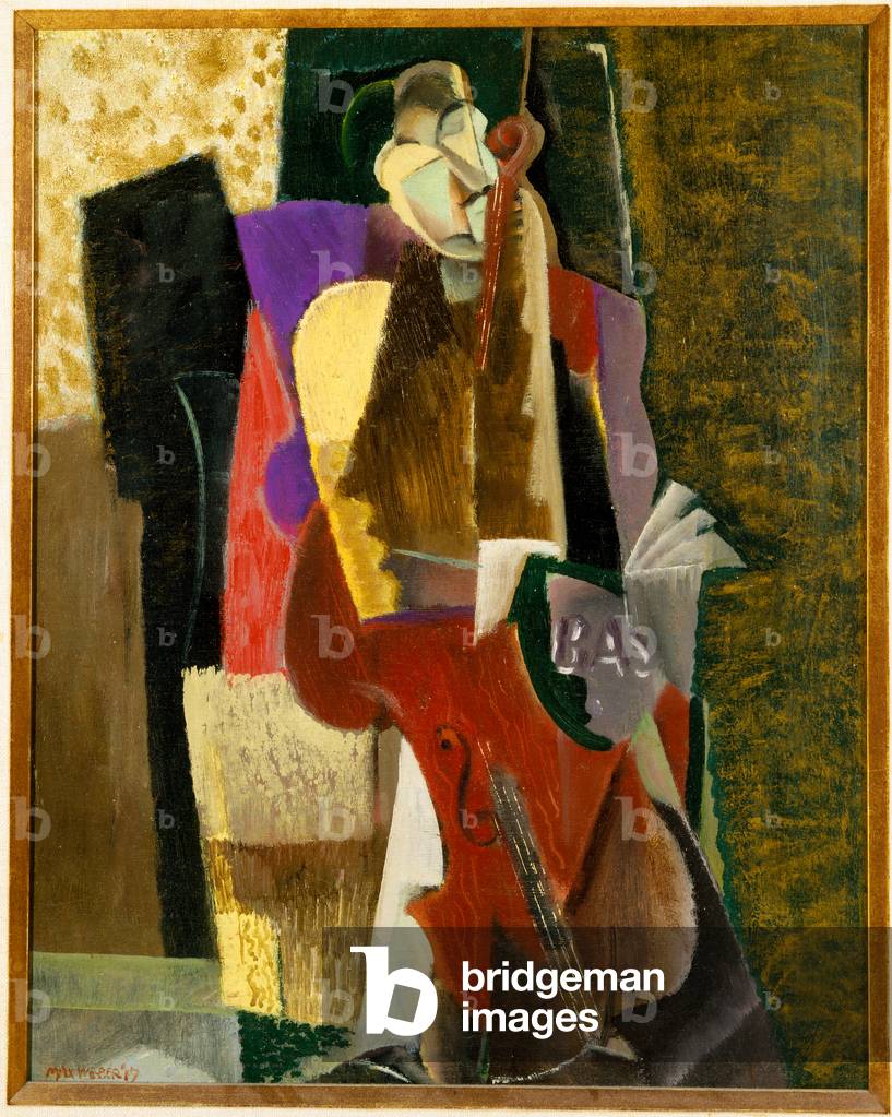 Le violoncelliste 1917 par Max Weber