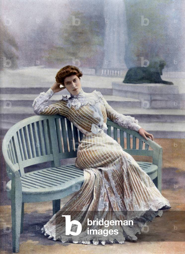 Josephine Brunschwig alias Marthe Brandes, französische Komödiantin, Foto von Reutlinger aus der französischen