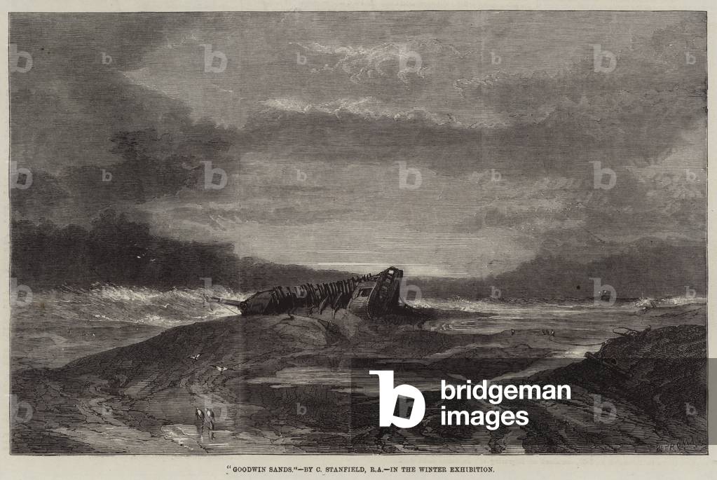 Goodwin Sands (engraving) by C. Stanfield