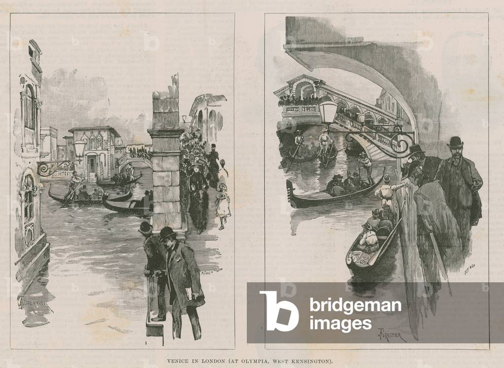 Bild von Druck "Venedig in London bei Olympia" von Amedee Forestier