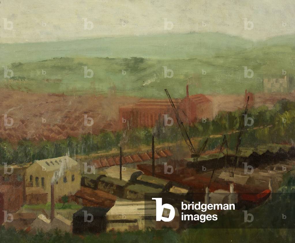 Immagine di Dipinto "Bristol da Brandon Hill (olio su tela)" di Leonard Greaves