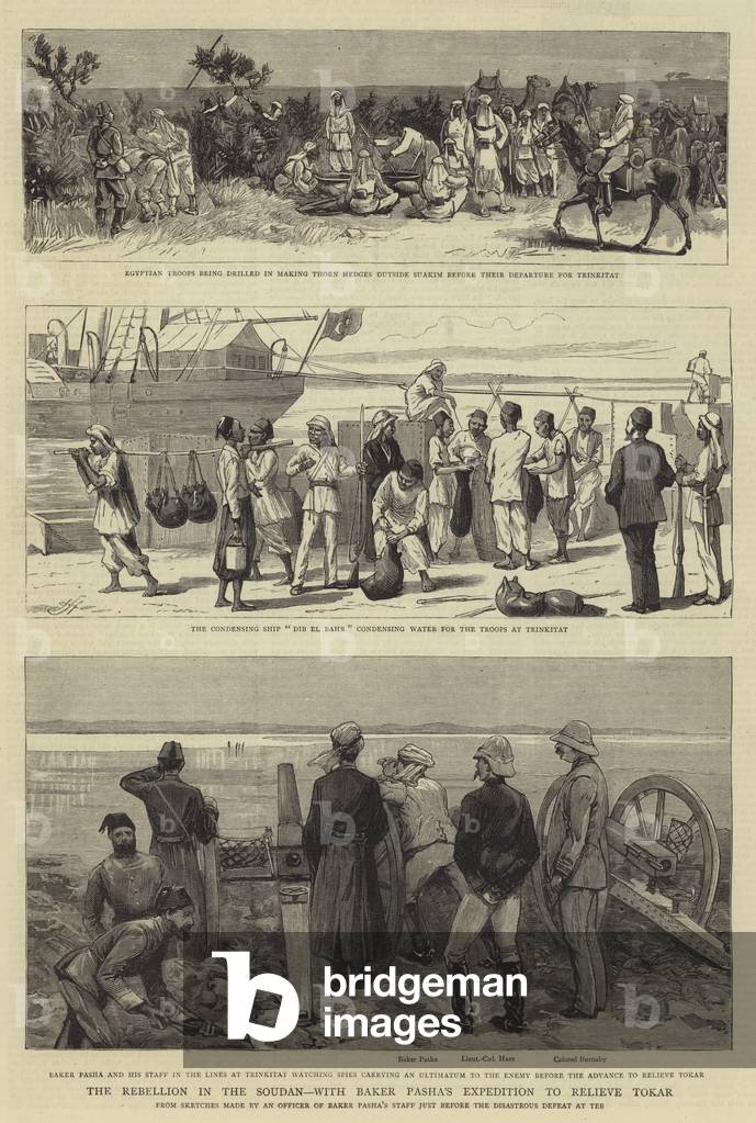 The Rebellion in the Soudan by English Artist, b/w