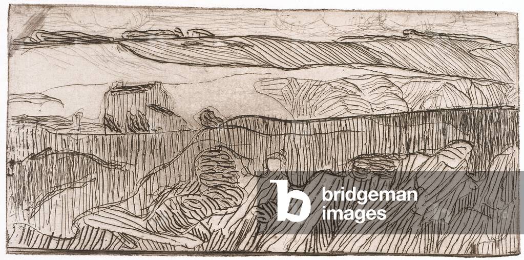 Paysage rayé (a strisce paesaggio) (incisione)