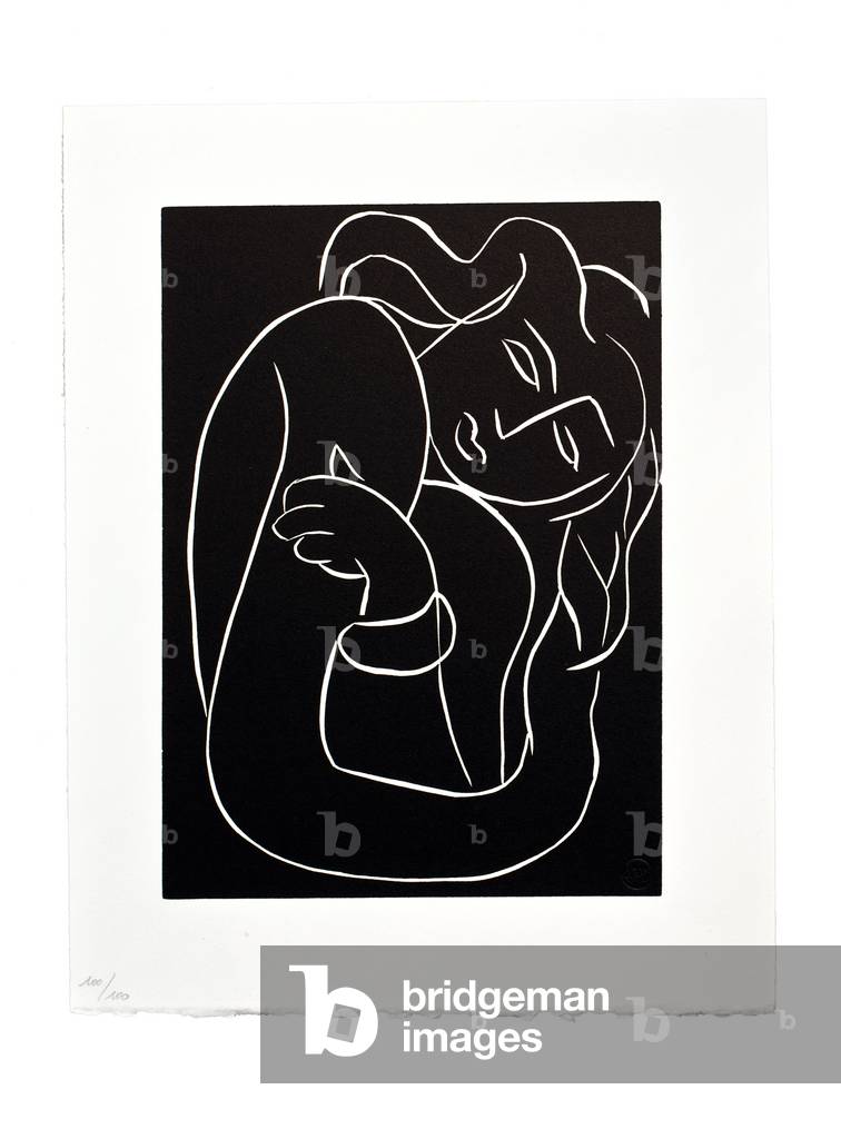 Pasiphaé, 1944 (Linolschnitt)