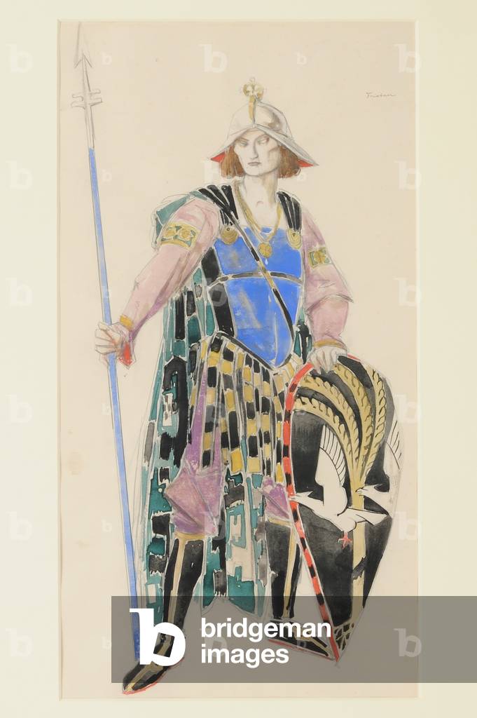 Kostüm Design für Tristan, 1920 (w/c auf Papier)