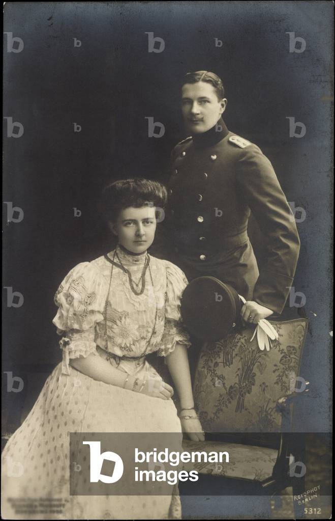 Il Principe Eitel Friedrich con la Duchessa Sophie Charlotte
